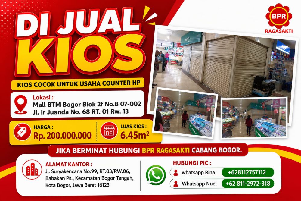 Kios Mall BTM Bogor, Jl. Ir. H. Juanda