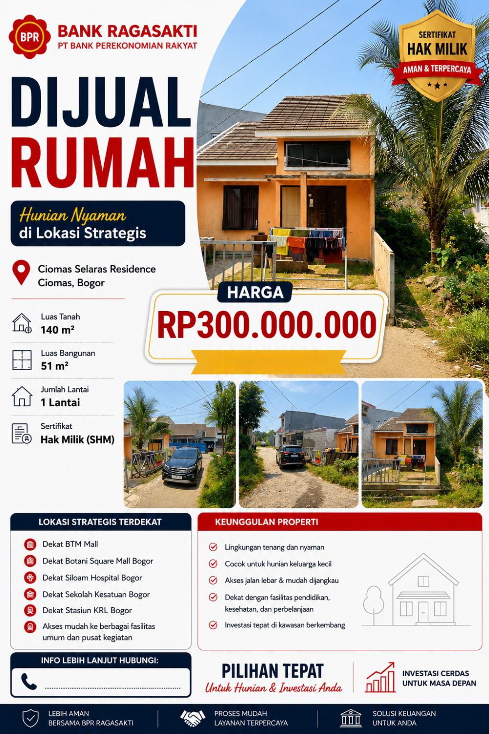 Rumah Ciomas Selaras Residence, Ciomas