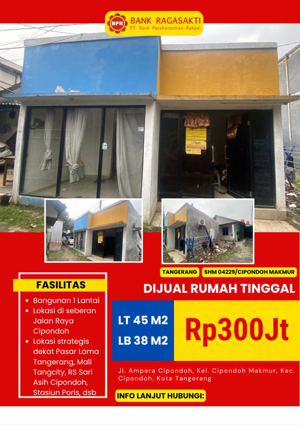 Rumah Tinggal Jl. Ampera Cipondoh, Kota Tangerang